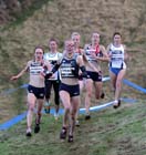 Freya Murray (GB) and Neely Spence (USA) during the BUPA Great Edinburgh Cross Country.